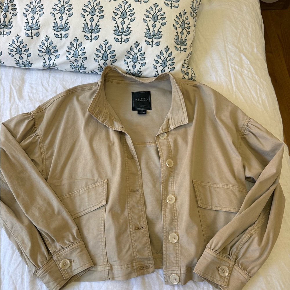 Sanctuary Light Tan Utility Jacket
